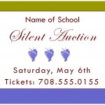 Screenshot of the Silent Auction Template
