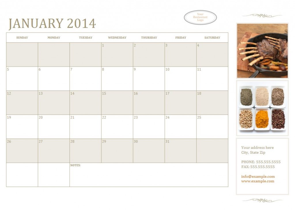 Small Business Calendar | Small Business Calendar Template » Template Haven