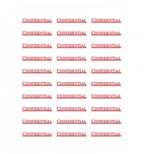 Free Confidential Labels