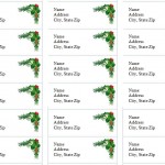 Free Holiday Address Labels