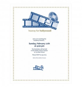 Free Movie Party Invitations
