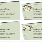 Music Business Cards Template