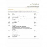 PTA Meeting Agenda Template