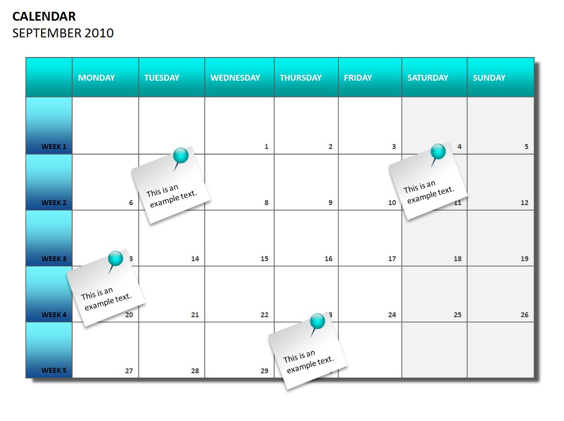 Project Planning Calendar Template | designinte.com