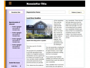 Free Real Estate Newsletter template