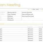 Free Team Meeting Agenda Template