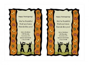 Free Thanksgiving Invitations