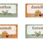 Free Thanksgiving Place Cards
