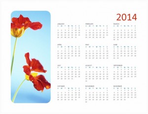 Free 2014 Photo Calendar