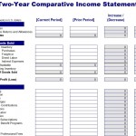 Free Comparative Income Statement