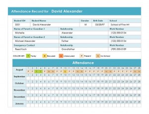 how to use excel student template