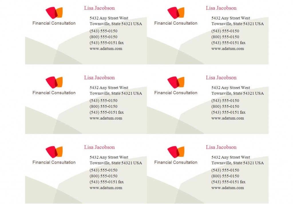 Avery Business Card Template 8371 Avery 8371 Templates Template Haven
