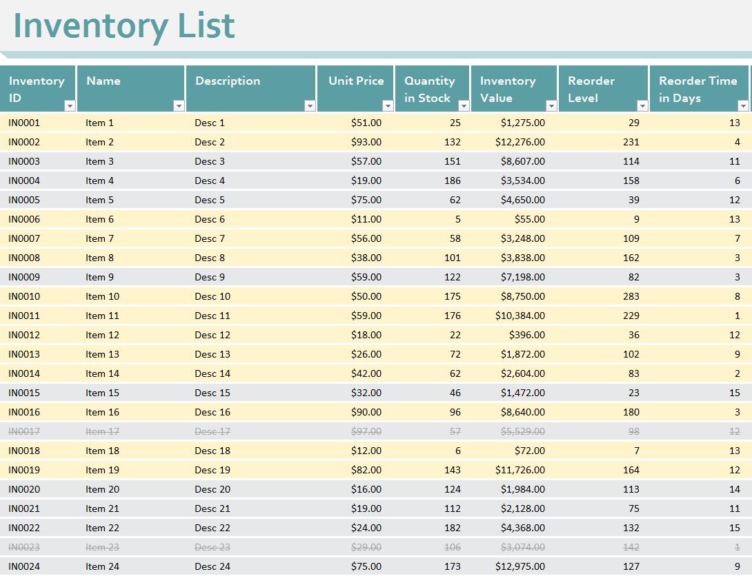 data-inventory-template-excel