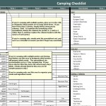Free Camping Necessities Checklist Download