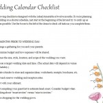 Planning a Wedding Checklist Free