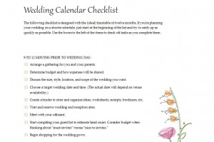 Planning a Wedding Checklist Free