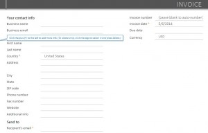 Microsoft PayPal Invoice Template
