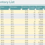 Free Excel Inventory Template