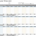 Free Employee Timecard Template