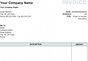 Free Excel Invoice Template