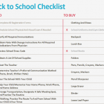 Children’s Back to School Checklist