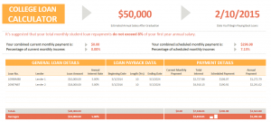 College Loan Calculator