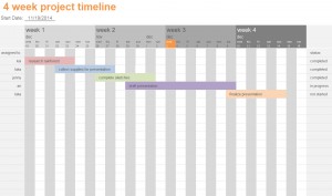 Four Week Timeline