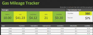 Gas Mileage Tracker