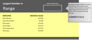 Biggest Number in Excel