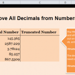 Eliminate Decimals in Excel