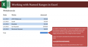 Get Sum in Excel