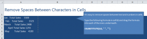 Removing Spaces in Excel