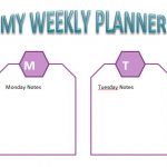 MY WEEKLY PLANNER