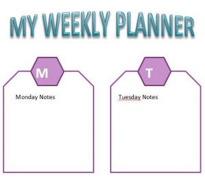 MY WEEKLY PLANNER