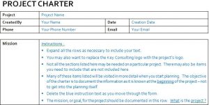 Project Charter Template