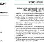 Social Media Strategist Resume