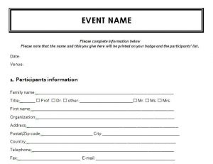 Event Registration Form