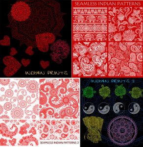 Indian Paisley Patterns Photoshop Brushes