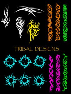 Tribal Photoshop Brushes Photoshop Brush Templates Template Haven   Tribal Designs 227x300 