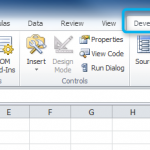 How to Display the Developer Tab in MS Excel